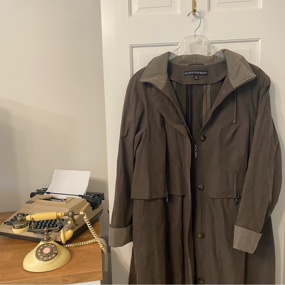Fleet Street Suede Trench Coat